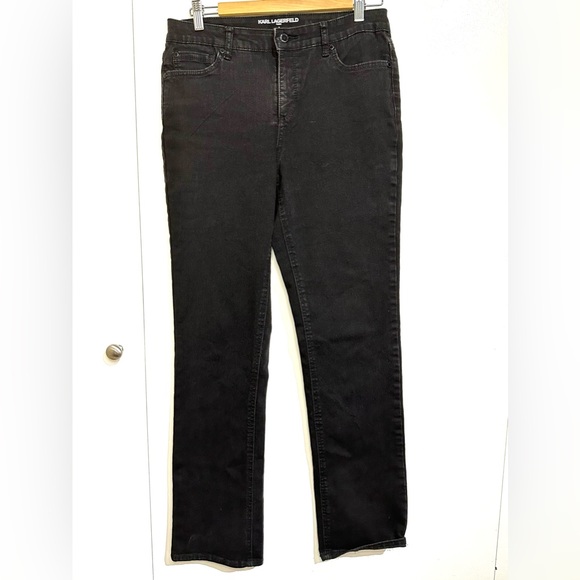Karl Lagerfeld black denim jeans with studded back pocket detailing - Picture 3 of 7
